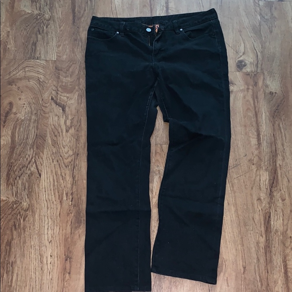 Straight leg Tory Burch black jeans